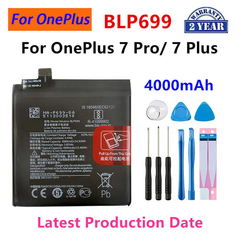 แบตเตอรี่ Blp699 Blp827 Blp899 Blp829 Blp921 Blp975 Blp925 Blpa25 Blpb09 สำหรับ 7 9 10 Pro Oneplus