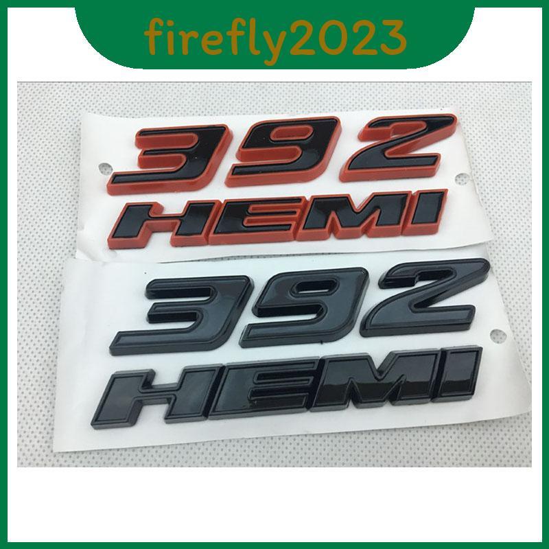 สีแดงสีดํา 392HEMI Emblem Fender ด้านข้างป้ายสติกเกอร์ 6.4L Decal สําหรับ 300c 3500 SRT8
