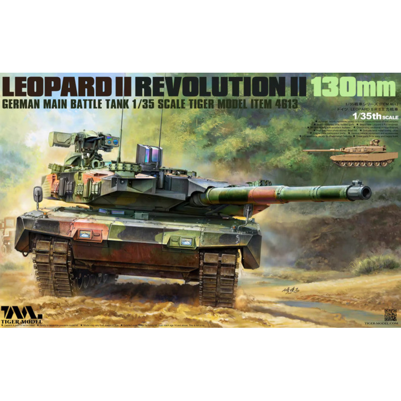 Tiger Model 4613 German MBT Leopard II Revolution II 130mm 1/35 Static model kit