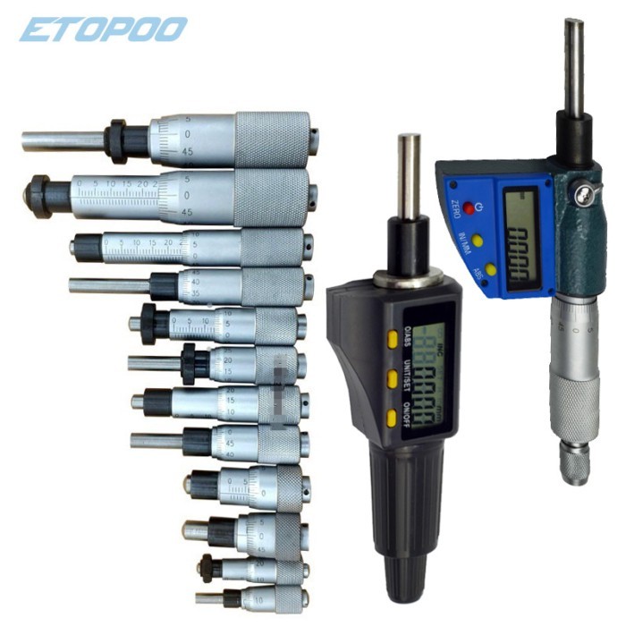 Micrometer Differential Head 0-13mm 0-6.5mm 0-25mm Micrometer Head Fine Tuning with Mounting Nut Mi