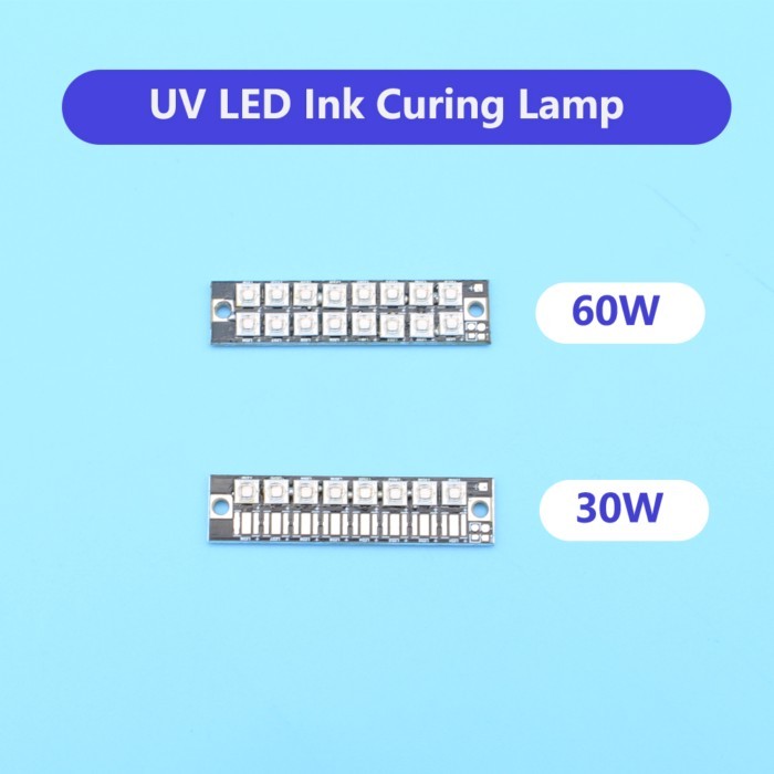 30W 60W UV Ink Curing Lamp Beads With Board For UV Printer Epson L800 L1800 L805 R1390 1400 1500W U