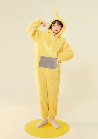 ชุด Onesie Jumpsuit ผู้ใหญ่ แขนยาว สไตล์ Teletubbies สำหรับคิกะรุมิ คอสเพลย์ งานHALLOWEENและCHRISTMAS PARTY
