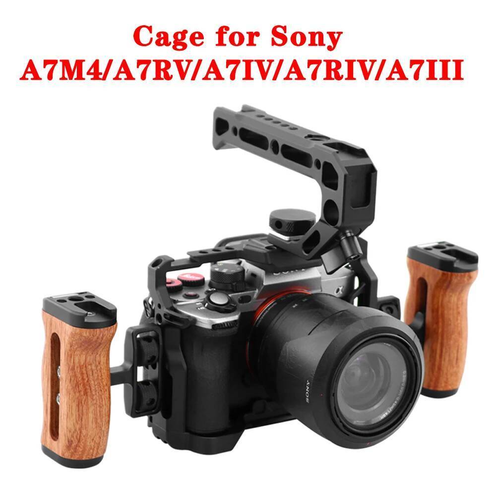 TC สําหรับ Sony A7M4 M3 R3R2 R5 A7IV/III/A1Camera Cage rig พร้อม Arca Swiss Slot 1/4 "3/8" สกรูสําหร