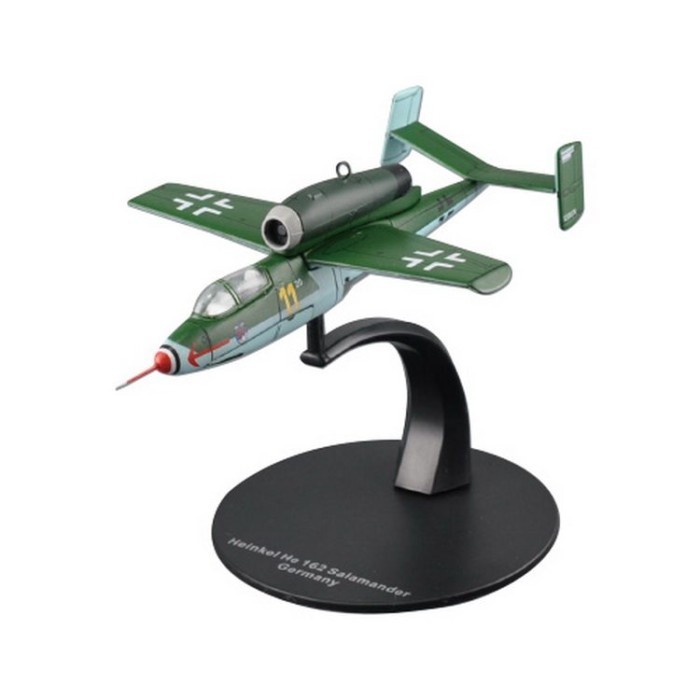 DeAGOSTINI Masterpiece Aircraft 1/72 No.59 เยอรมัน HE162 สําเร็จรูปโลหะผสมรุ่นยี่ห้อใหม่ออกจากรุ่นพิ