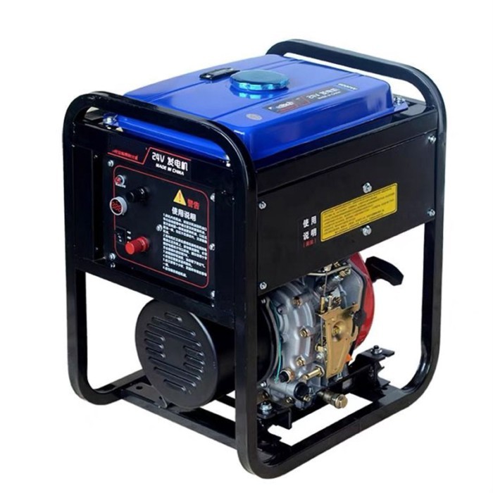 6KW 24V DC generator 24V diesel generator parking air conditioner diesel generator 24V battery char