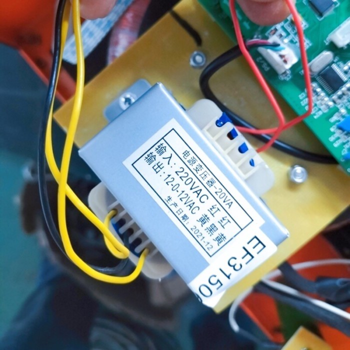 ไฟฟ้า FUSION เครื่อง PE ลวดเหล็กกรอบหลอด Power Transformer-20VA 220VAC TO 12V-0-12VAC DUAL OUTPUT 3