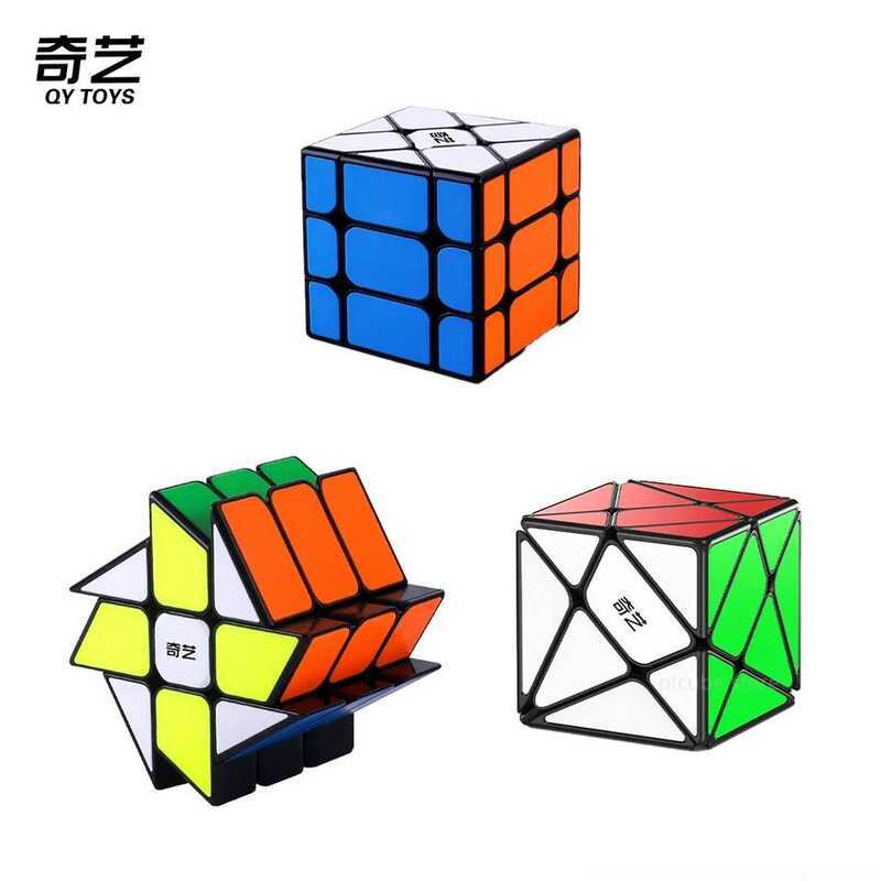 [Picube] QiYi Windmill S Cube Fisher S Axis S คิวบ์ไร้สติกเกอร์สีดำ รุ่นอัพเดต คิวบ์มายากล ของเล่นเส