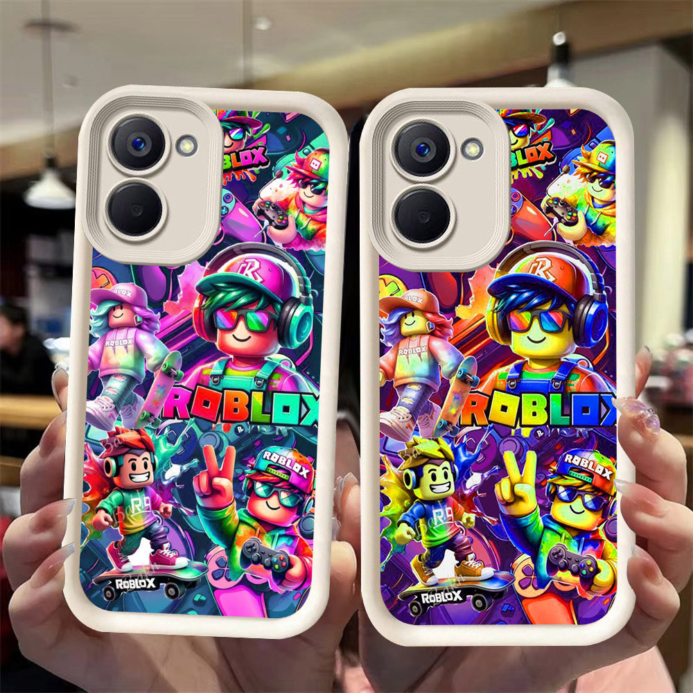 J-32 Roblox ดำขาวชมพูเคสโทรศัพท์หรับ VIVO Y28S Y36 Y27S Y27 5G