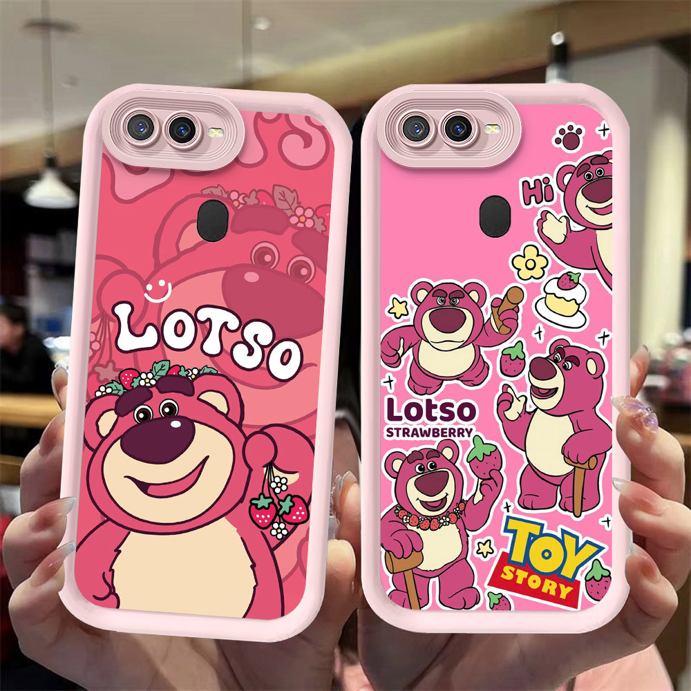 J-23 Lotso ดำขาวชมพูเคสโทรศัพท์หรับ OPPO A7 A11K A12 A3S A12E A1K A5S A12S AX5S
