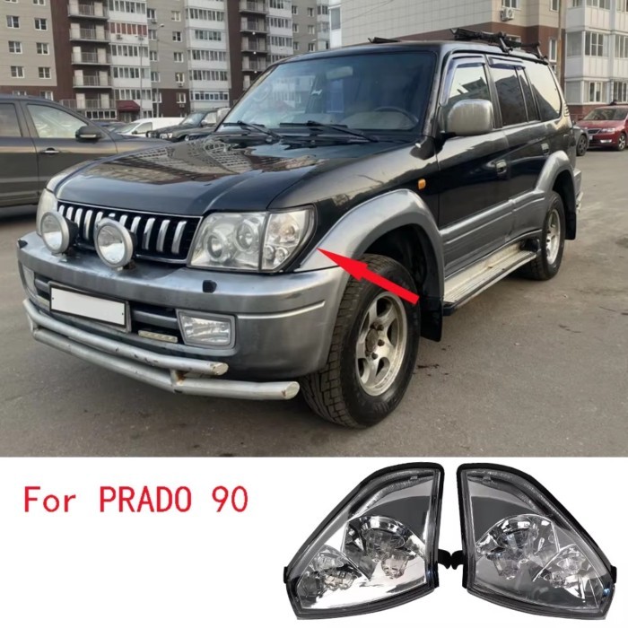 Modified white car turn signal For Toyota LAND CRUISER PRADO LC90 FJ90 RZJ90 VZJ95 KZJ951999 2000 2