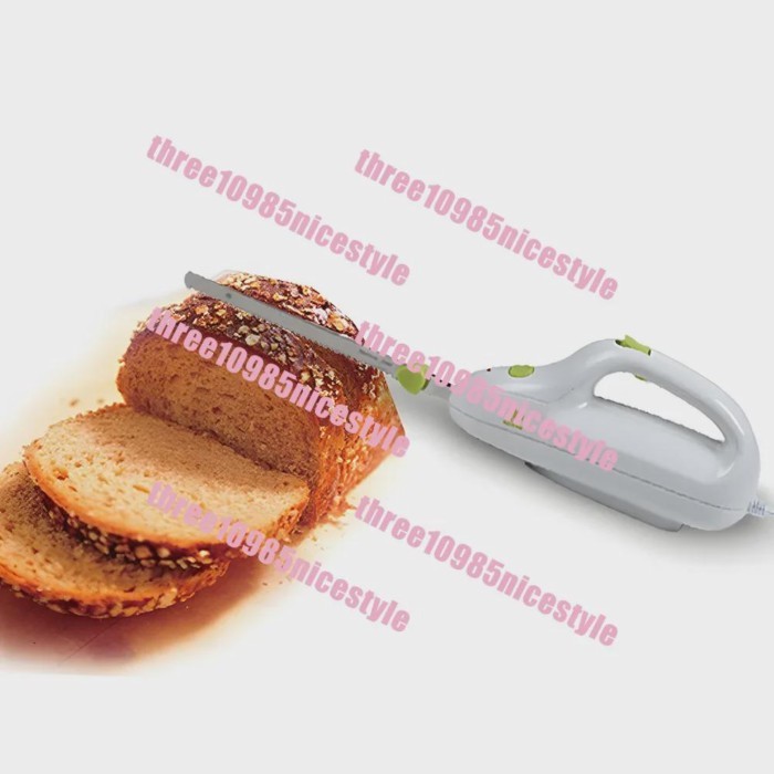 Bread cutter, household baking electric bread serrated knife, cake toast ham stainless steel slicer