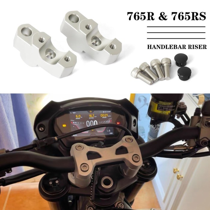 New For STREET TRIPLE 765R Street Triple 765RS 765 R RS Motorcycle Accessories Handlebar Risers Mou