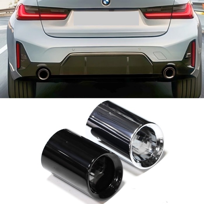 For BMW 3 Series Exhaust Pipe G20 G21 320i 320d 330i 330d 330e Exhaust Tailpipe Muffler Nozzle Deco