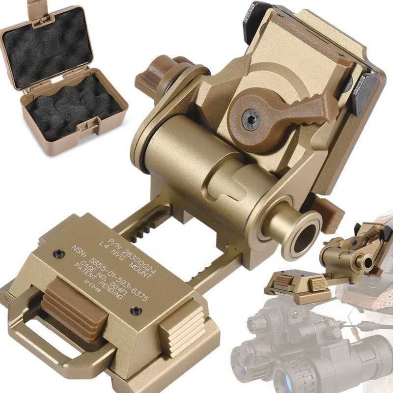 ❤ BOOIU Pvs14/15/18 G24 อลูมิเนียม L4g24 Mount หมวกนิรภัยสําหรับ Night Vision Goggles NVG โลหะห