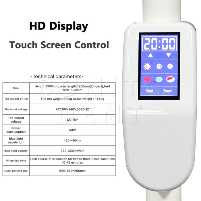 3 Colors Dental Teeth Whitening Built-in 10 Leds Lights Accelerator Light Led Teeth Whitening Bleac