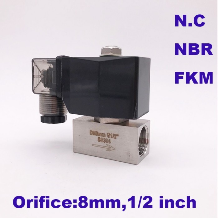 GOGO 1bar Normally Closed Direct acting Stainless steel Small Gas CE 2 way electric Solenoid Valve