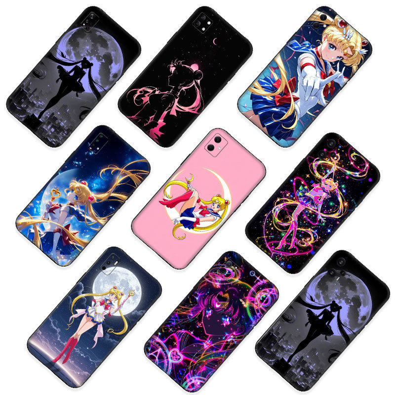 สําหรับ Redmi หมายเหตุ 7 Pro 8T 9S Max 9T 10 TPU เคสโทรศัพท์นุ่มฝาครอบป้องกัน Sailor Moon Magical อะ