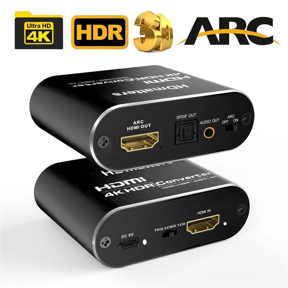 เครื่องสกัดเสียง HDMI 4K 60Hz HDMI 2.0 Audio Extractor ARC Splitter 5.1 Ch HDMI to to to slink audio