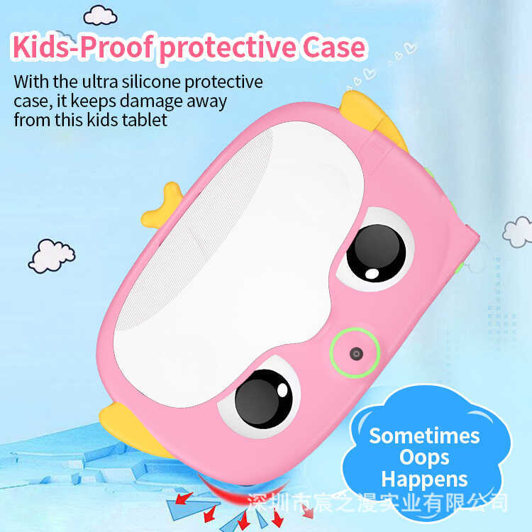 โรงงานขายตรงเพนกวินลักษณะ 24 ซม.เด็กการ์ตูนการเรียนรู้การศึกษาแท็บเล็ตพีซี GPS บลูทูธ HD