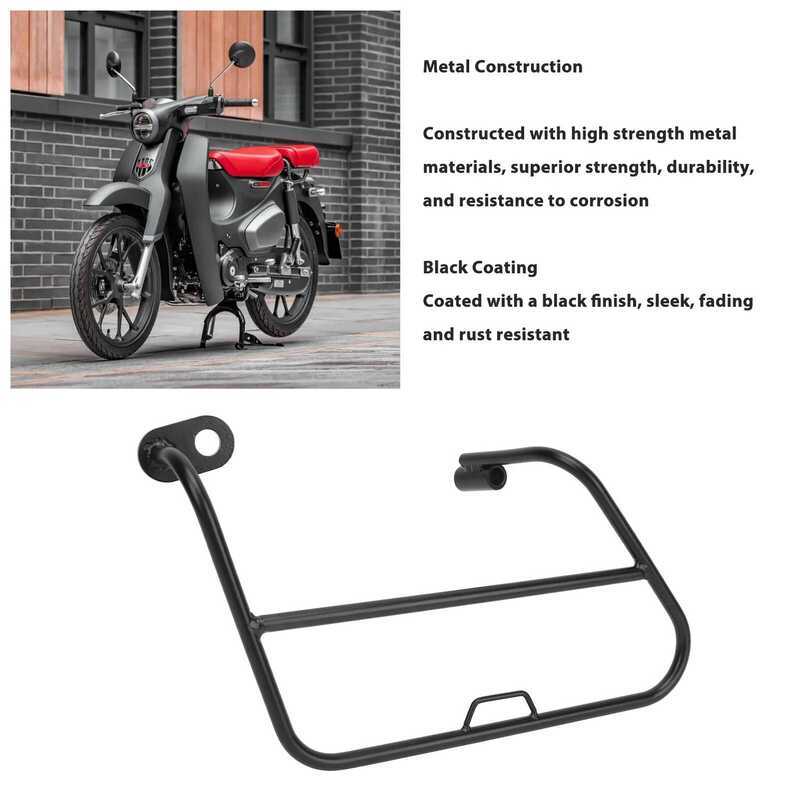 Baggage Carrier Bracket ติดตั้งง่ายเคลือบทนจางรถจักรยานยนต์ด้านข้าง Lage Rack สําหรับ HONDA Super Cu