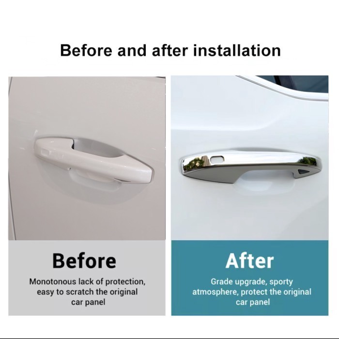For Volvo XC40 C40 EX40 EC40  exterior door handles door handles decorative car stickers stainless