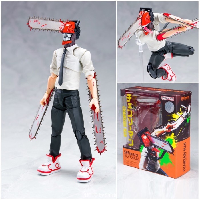 โมเดลขยับได้ SHF Chainsaw Man เด็นจิ สูง 15cm สไตล์สยองขวัญ ✨🪚 ฟิกเกอร์อนิเมะ