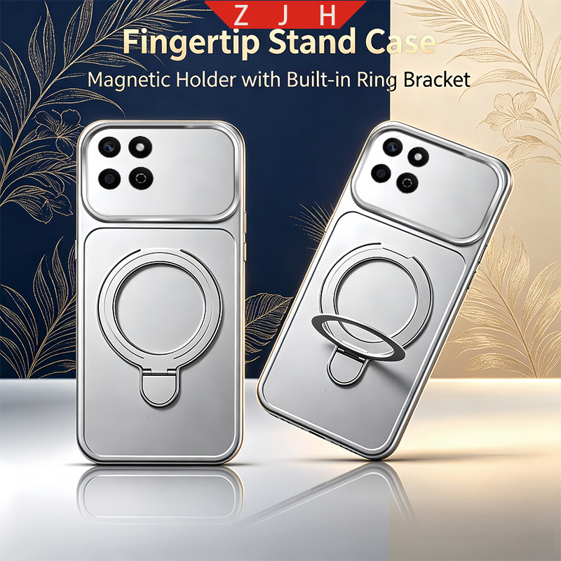 เหมาะสําหรับ Honor X7C X7A X7B X7D X7E X5B X5C X5D PLUS เคสโทรศัพท์ออกแบบใหม่พับวงเล็บแม่เหล็กกันกระ