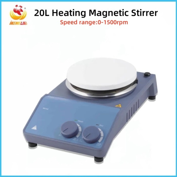 IKEME Laboratory Magnetic Stirrer With Heater Thermostatic Magnetic Mixer Hot Plate Stirrer Laborat