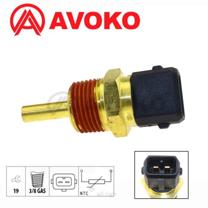 Coolant Temperature Sensor For Hyundai H-1 H100 Kona 3.0 V6 Genesis 3.8 V6 Sonata 2.0 16V Tucson ix