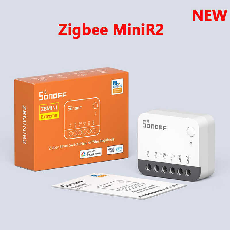 Sonoff ZBMinir2 Zigbee Zero Fire Wire สมาร์ทสวิตช์ On-On อุปกรณ์สมาร์ทรีโมทคอนโทรล