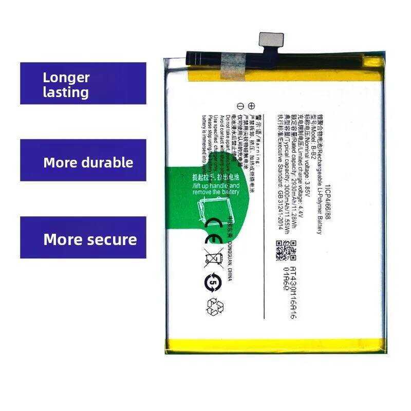 แบตเตอรี่ B-B2 สำหรับโทรศัพท์ Y66/Y67/Y67l/V5s คุณภาพสูง ความจุสูง 0 รอบการใช้งาน แบตเตอรี่ทดแทนเกร