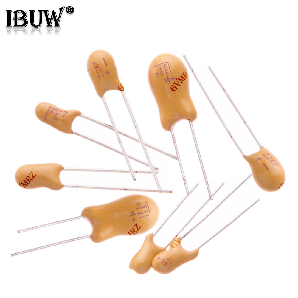 5PCS 15UF 22UF 47UF Tantalum Capacitor 16V 20V 25V 35V 50V 0.1UF 0.22UF 0.33UF 0.47UF 100UF 220UF 1U