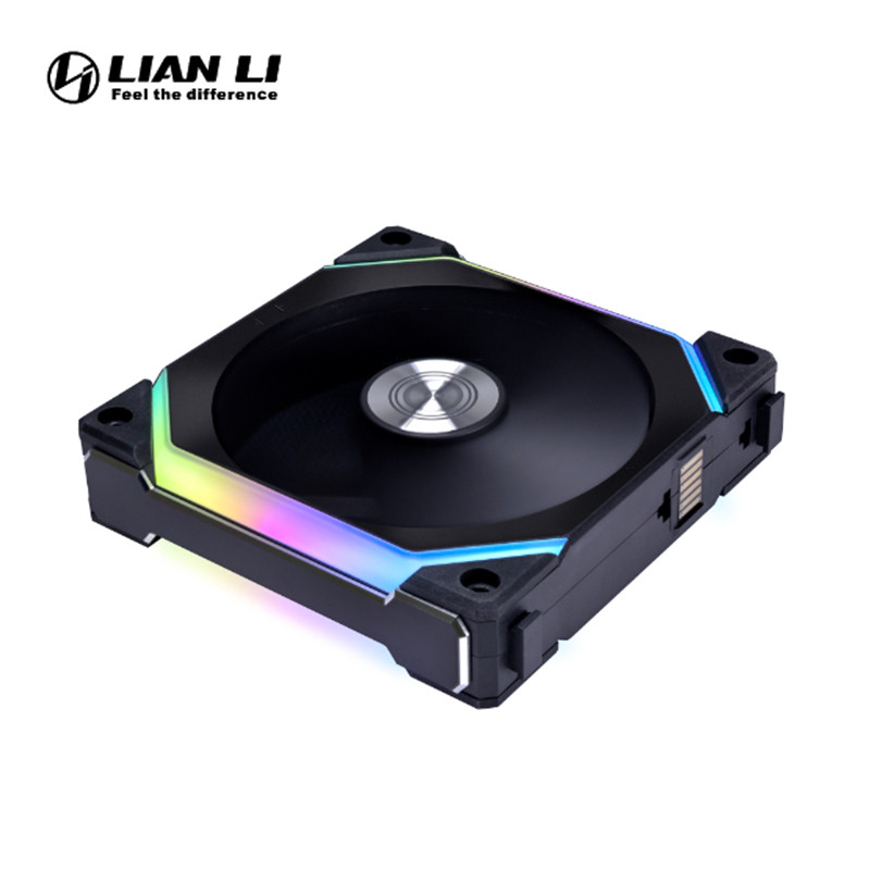 Lian Li UNI FAN SL120 V2, L-Connect 3 สาย Reverse Blade - แพ็คเดี่ยว สีขาว/ดํา