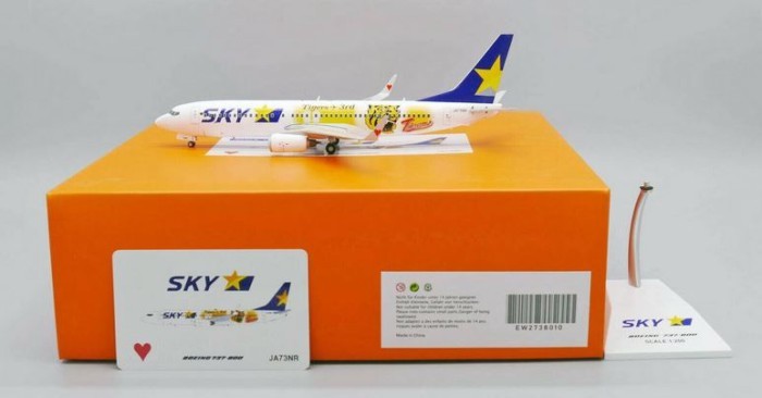 คลังสินค้าพร้อม JC Wing Japan Tianma Air B737-800 JA73NR 1: 200 โมเดลเครื่องบินโลหะผสมโมเดลรถรุ่นลิม