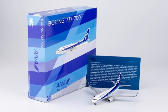 พร้อมสต็อก NG ยี่ห้อ 1: 400 All Nippon Air B737-700 JA02AN JA06AN โมเดลเครื่องบินโลหะผสม Limited Edi