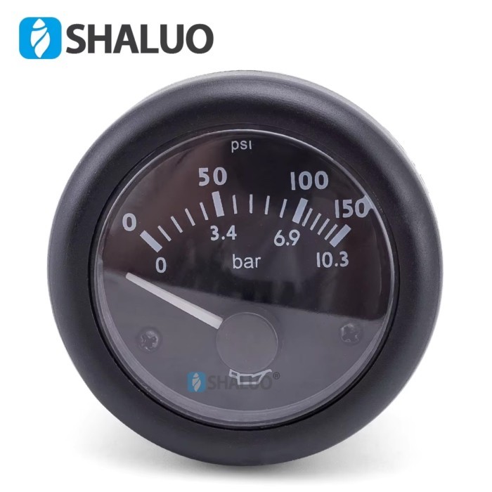 DC12V 24V Oil Pressure Gauge for Diesel Engine Generator Oil Pressure Sensor Oil Pressure Meter 52m
