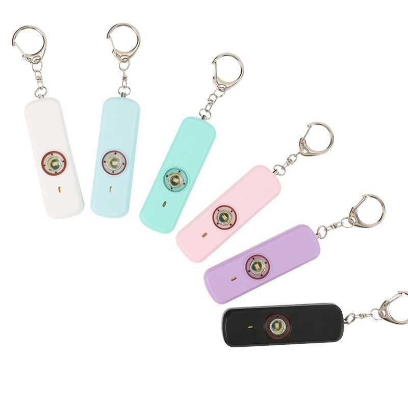 Self-Defense Anti-Wolf Alarm ipx6 กันน้ํา Flash Alarm แบบพกพาปลอดภัยผู้หญิง Personal Alarm