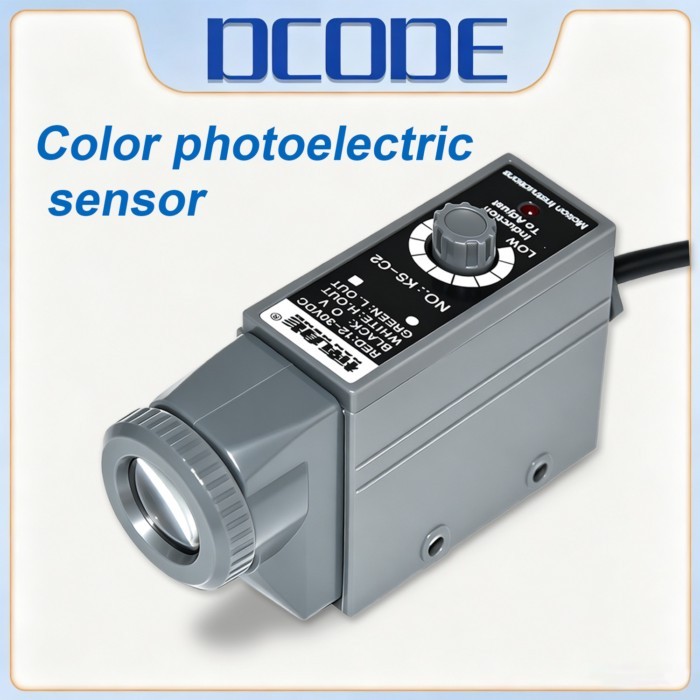 DCODE KS-C2 Color Code Sensor NPN 10-30V DC Mark Detection Photoelectric Switch Color Mark Sensor H