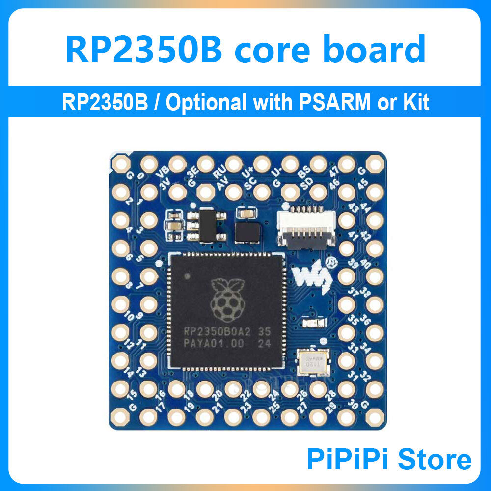 Raspberry Pi RP2350B ชิป Core2350B Core Board อุปกรณ์เสริมพร้อม PSARM และ USB Adapter Board Kit