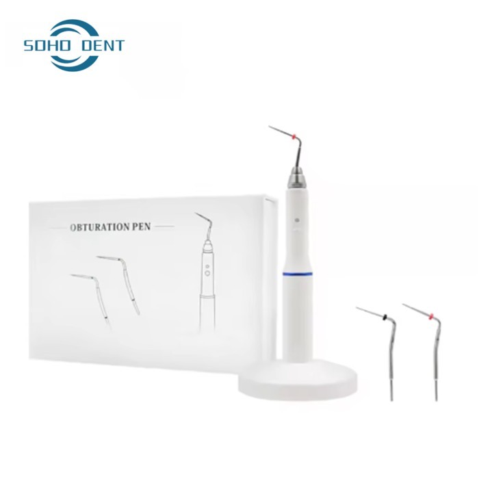 Dental Cordless Gutta Percha Obturation Pen Root Canal Filling System 3 Second Rapid Heating 2 Tips