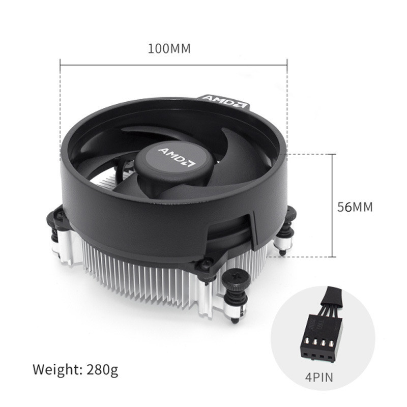 คอมพิวเตอร์เดสก์ท็อป AMD Sharp Dragon R3 3200G 3400G 3500X 3600CPU พัดลมหม้อน้ํา