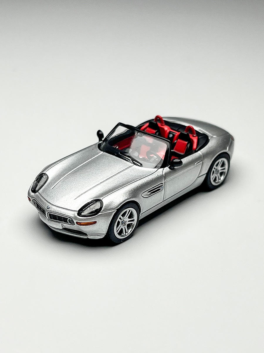 พร้อมส่ง MINIGT 1: 64 #998 BMW BMW Z8 Silver Alloy Car Model Collection Out of Print Model