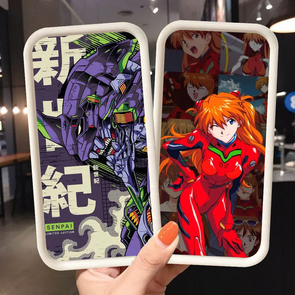 SAMSUNG CK-82 Neon Genesis Evangelion ปลอกกันกระแทกสําหรับSamsung A55 A54 M15 S25 S24 S21 FE Ultra