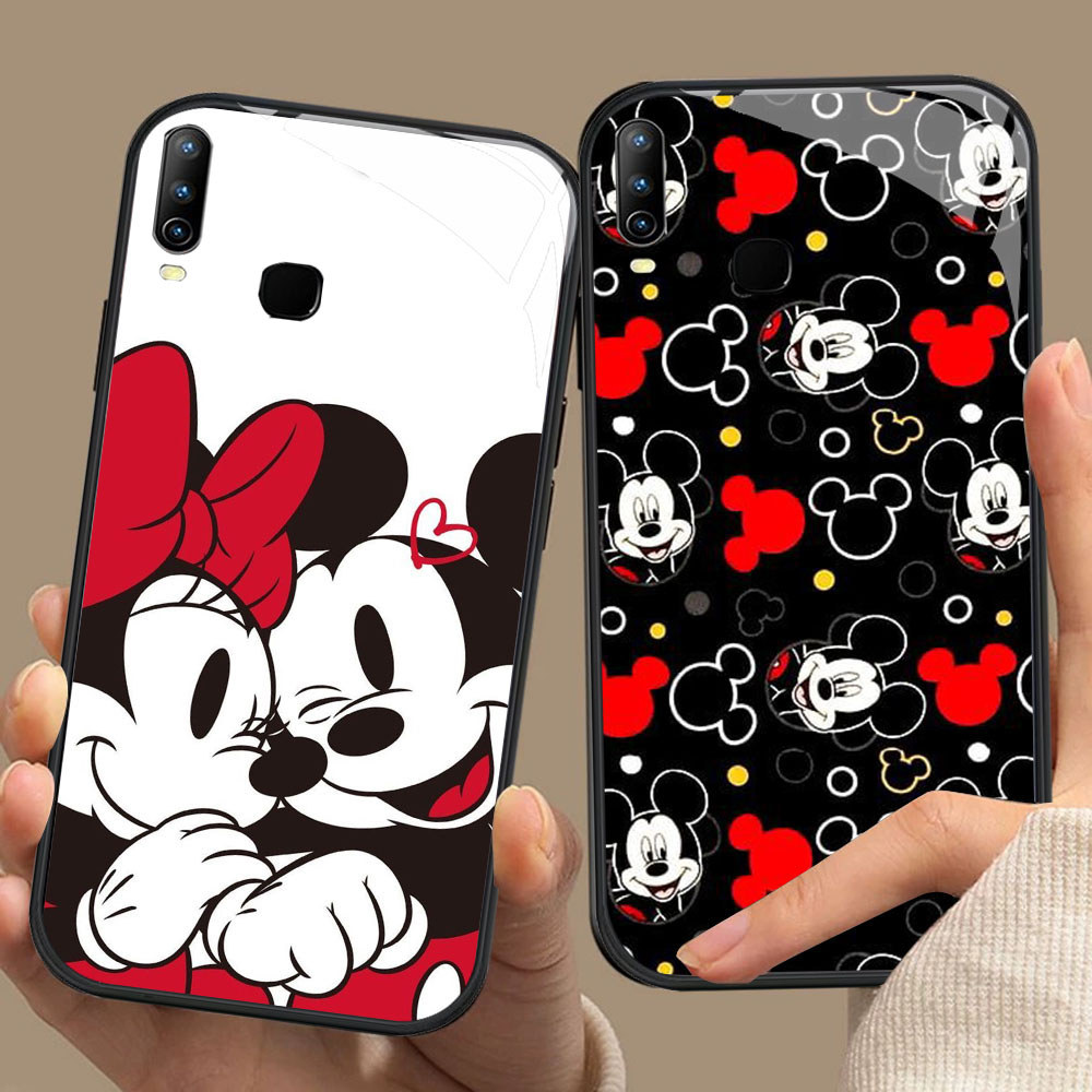CK-22 Mikey Mouse HD Glass Casing สําหรับ VIVO Y17 Y95 Y15 Y85 Y12 Y11 V9 Y89 Y91C Y93 X23 Y19 Y91