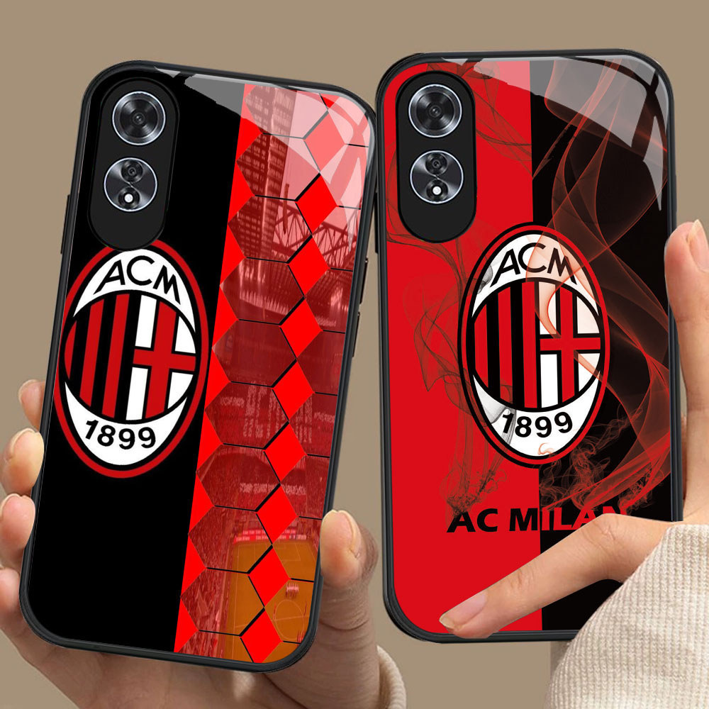 CK-36 AC Milan Kaka HD Glass Casing สําหรับ OPPO A60 A38 A79 A98 A78 A18 A58 Reno 8T 11F