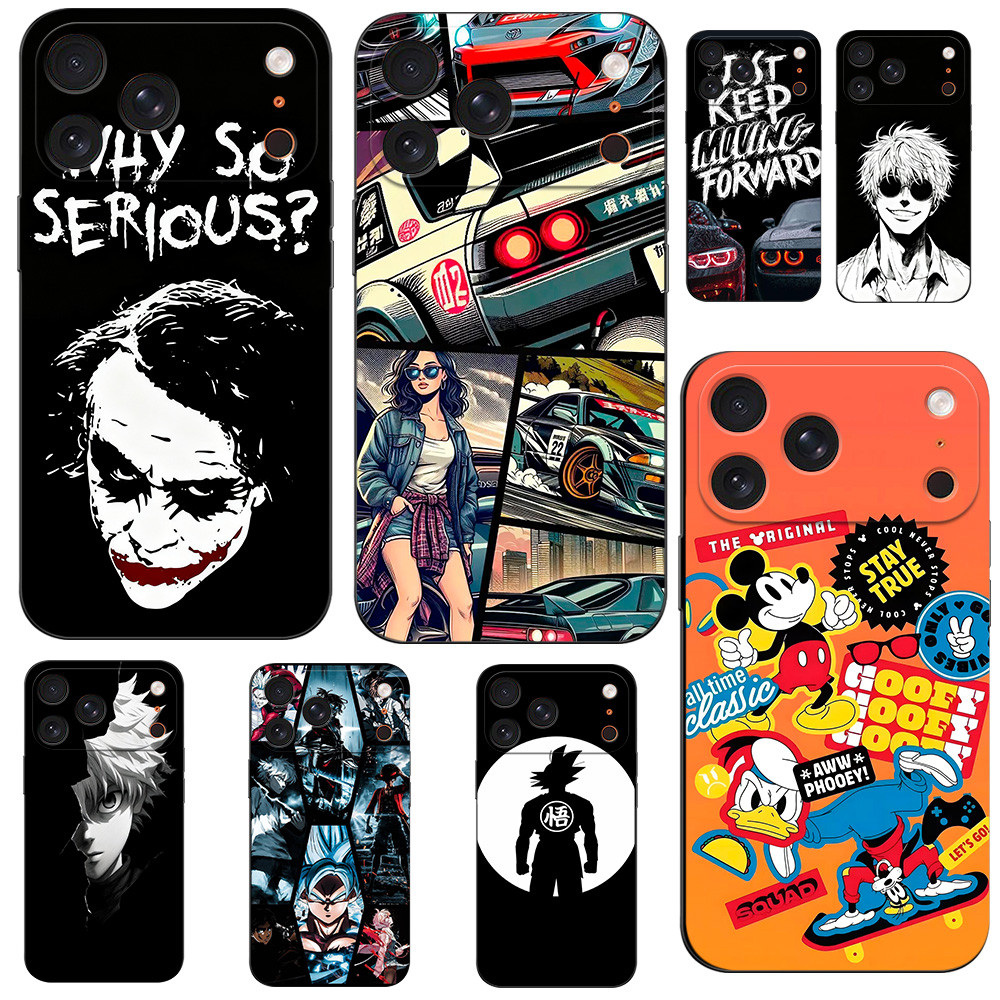 Case For iPhone 17 Pro Max AIR Phone Soft Silicone Protective Tpu Case cool anime funny cute
