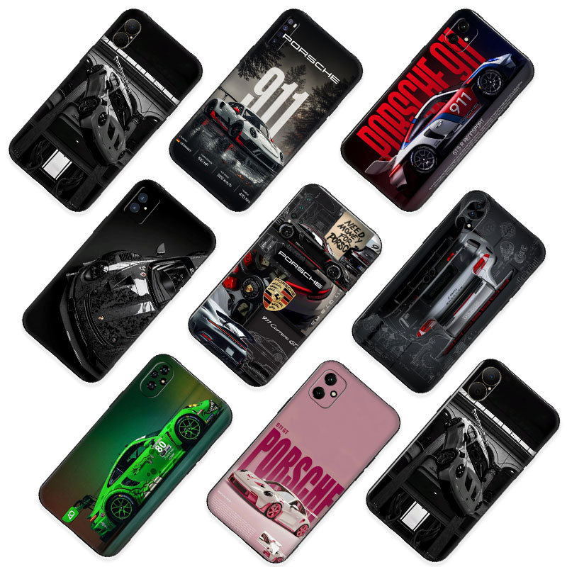 กีฬารถ Porsche 911 GT3 RS ^E7 สําหรับ Huawei Nova 2i 2 Lite 3 3i 4E 5i 5T 7 SE 8i Y61 10 ความเข้ากัน