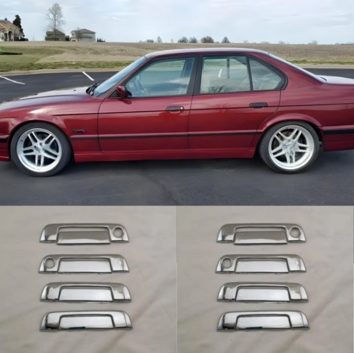 Chrome cover plated DOOR HANDLE COVER For BMW E34 E36 1995-1999 door handle bowl trim  accessories