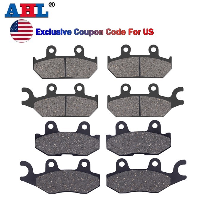 AHL Motorcycle Front and Rear Brake Pads For YAMAHA YXM700E YXC700E YXE85 YXM YXC 700 ES Viking YXE