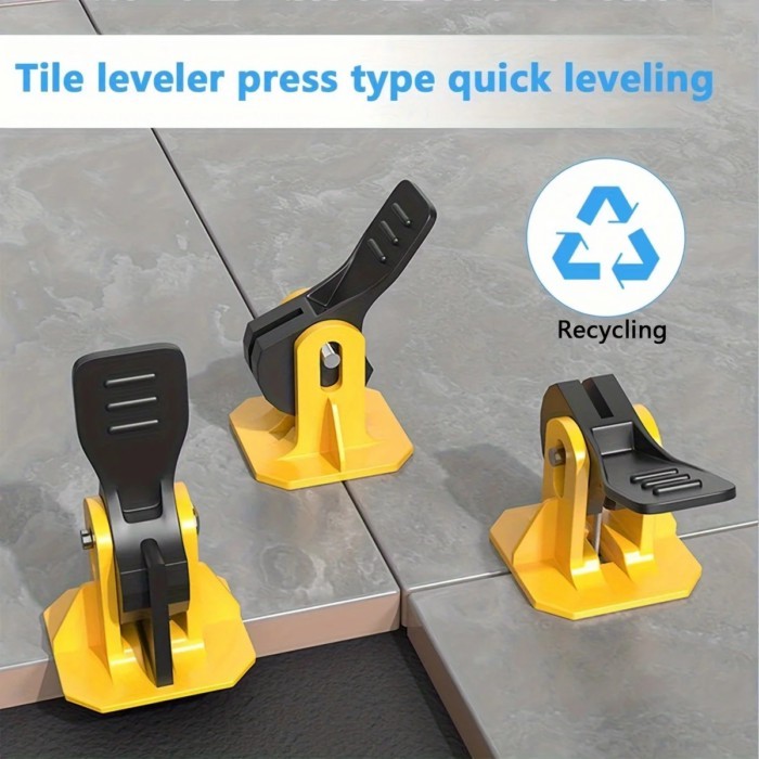 Ceramic Tile Leveling Kit Ceramic Tile Spacer Reusable Floor Leveling Adjustable Installation for W